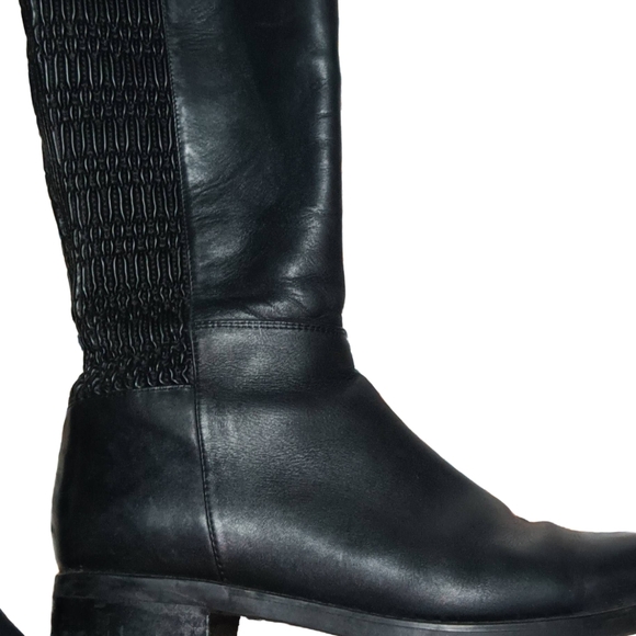 CLEARANCE SALEBlondo Black Textured Over the Knee Boots - Picture 3 of 7